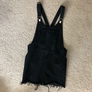 Zara Denim Overall Dress